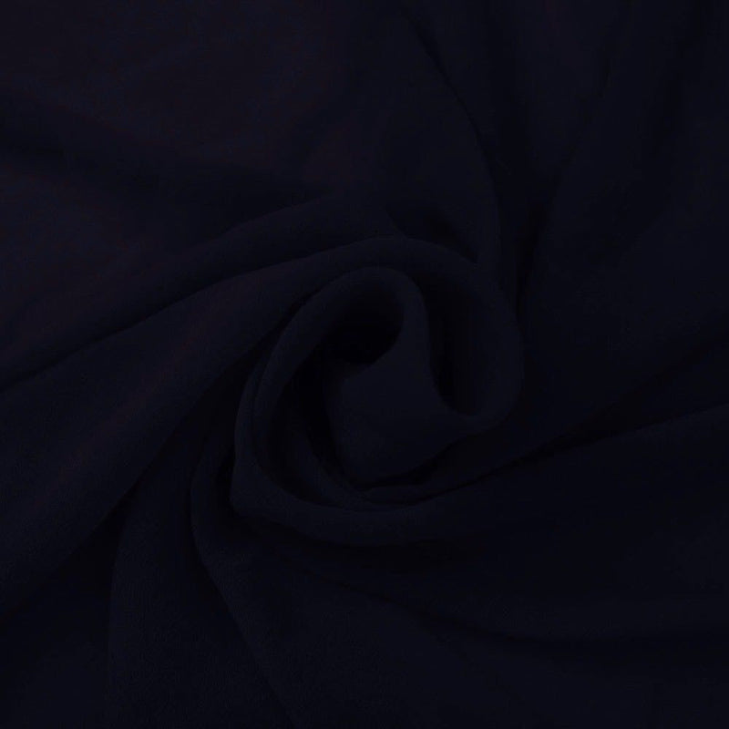 Hi Multi Chiffon Fabric - Navy Blue - Chiffon High Quality Design Fabric Sold By The Yard 60"