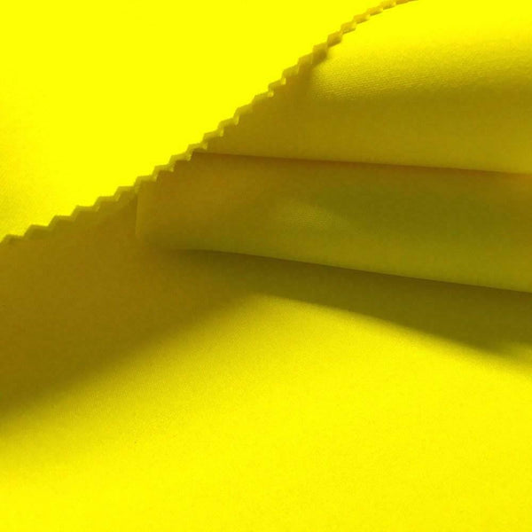 Scuba Fabric - Neon Yellow - Neoprene Polyester Spandex 58/60" Wide Fabric Sold By The Yard