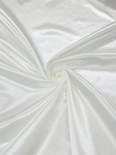 60" Satin Shiny Heavy Bridal Fabric for Prom, Wedding, Bridesmaid Dress Sold By Yard (Pick Color)