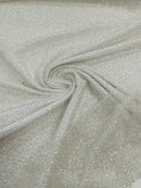 3D Beaded Lace Fabric - Off-White - Heavy Embroidery Handmade Lace, Beaded Fabric By Yard