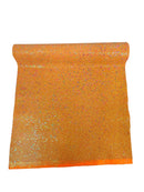 Stardust Glitter Vinyl - Orange Iridescent - 54" Wide Crafting Glitter Vinyl Fabric Sold By The Yard