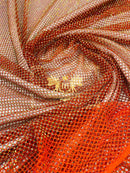 Fish Net Spandex Rhinestone Fabric - Solid Spandex Fish Net Rhinestones Fabric Sold by Yard