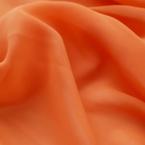 Hi Multi Chiffon Fabric - Orange - Chiffon High Quality Design Fabric Sold By The Yard 60"