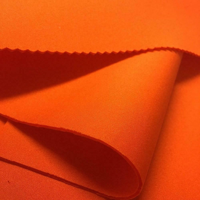 Scuba Fabric - Orange - Neoprene Polyester Spandex 58/60" Wide Fabric Sold By The Yard
