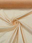 3D Beaded Lace Fabric - Peach - Heavy Embroidery Handmade Lace, Beaded Fabric By Yard