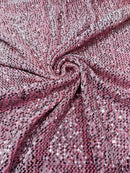 Stretch Velvet Sequins Fabric - Pink - Velvet Sequins 2 Way Stretch 58/60” By Yard