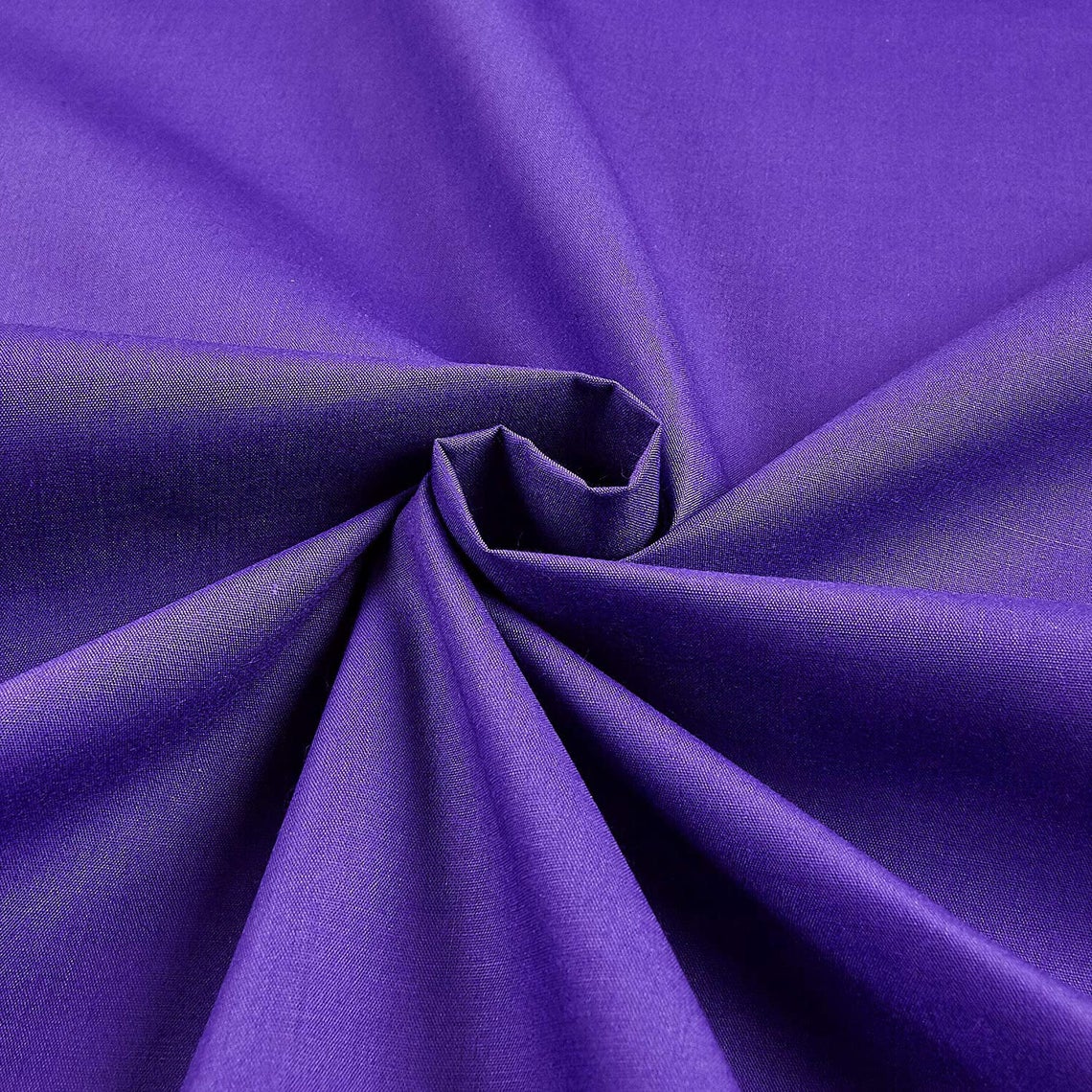 Solid Poly Cotton Purple Solid Color Fabric Broadcloth 58 60 Wi 8031