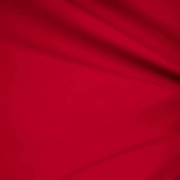 Solid Poly Cotton - Red - Solid Color Fabric Broadcloth 58"/ 60" Wide By The Yard