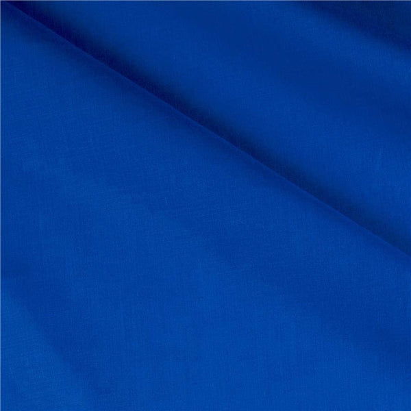 Solid Poly Cotton - Royal Blue - Solid Color Fabric Broadcloth 58"/ 60" Wide By The Yard