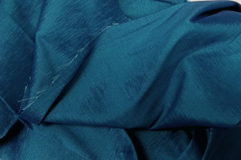 Stretch Taffeta Fabric - Peacock Blue - 58/60" Wide 2 Way Stretch - Nylon/Polyester/Spandex Fabric