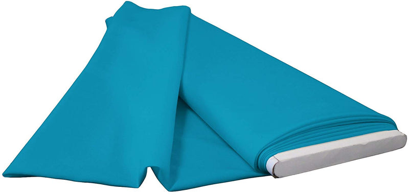 Polyester Poplin - Dark Turquoise - Flat Fold Solid Color 60" Fabric Bolt By Yard