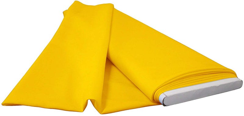 Polyester Poplin - Dark Yellow - Flat Fold Solid Color 60" Fabric Bolt By Yard