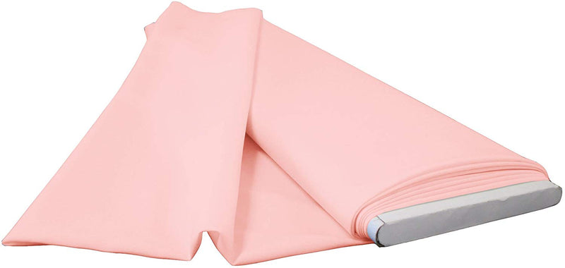 Polyester Poplin - Light Pink - Flat Fold Solid Color 60" Fabric Bolt By Yard