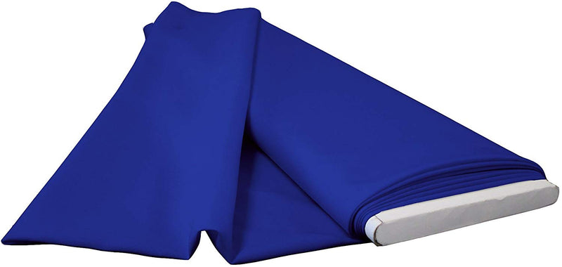 Polyester Poplin - Royal Blue - Flat Fold Solid Color 60" Fabric Bolt By Yard