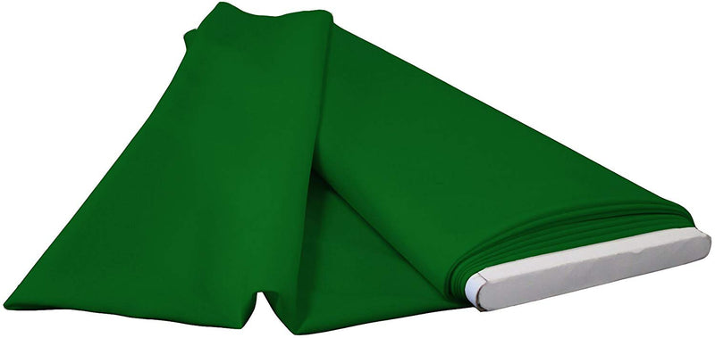 Polyester Poplin - Emerald Green - Flat Fold Solid Color 60" Fabric Bolt By Yard