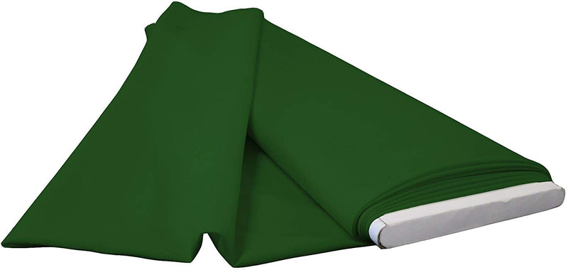Polyester Poplin - Hunter Green - Flat Fold Solid Color 60" Fabric Bolt By Yard