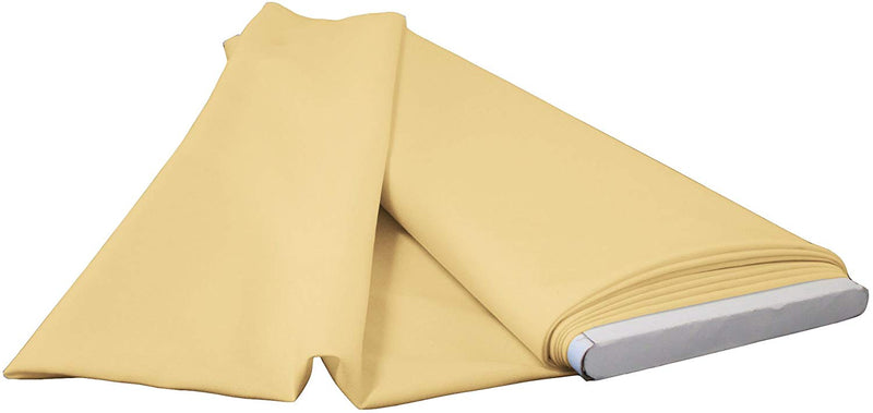 Polyester Poplin - Khaki - Flat Fold Solid Color 60" Fabric Bolt By Yard