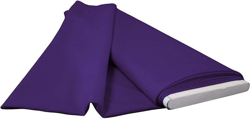Polyester Poplin - Purple - Flat Fold Solid Color 60" Fabric Bolt By Yard