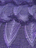 Fringe Sequins - Dangle 4 Way Stretch Fancy Sequins Fabric Sold By The Yard