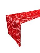 Floral Lace Sequins Table Runner - Red - 12" x 90" Floral Lace Table Runner