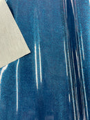 Vinyl Fabric - Royal Blue Shiny Sparkle Glitter Leather PVC - Upholstery By The Yard