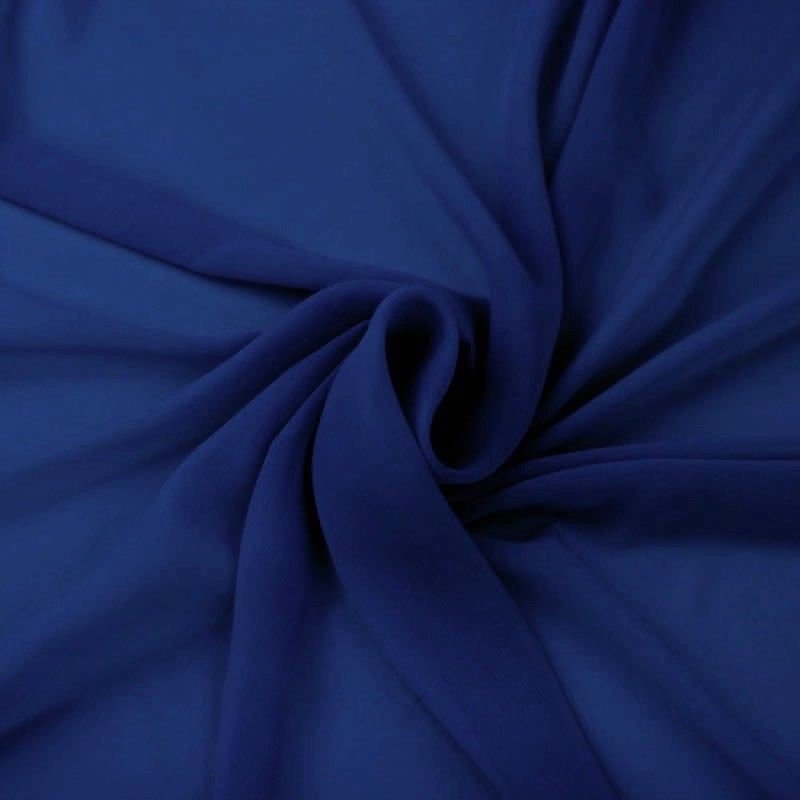 Hi Multi Chiffon Fabric - Royal Blue - Chiffon High Quality Design Fabric Sold By The Yard 60"