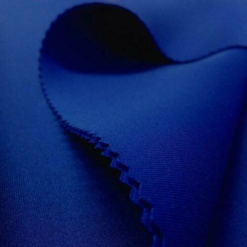 Scuba Fabric - Royal Blue - Neoprene Polyester Spandex 58/60" Wide Fabric Sold By The Yard
