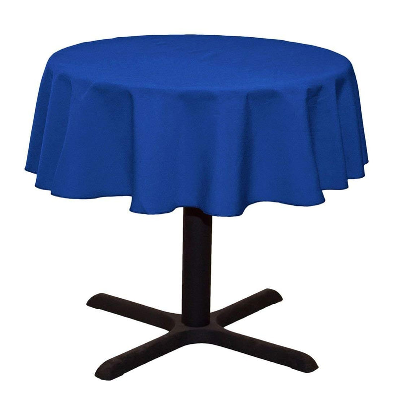 Round Tablecloth - Royal Blue - Round Banquet Polyester Cloth, Wrinkle Resist Quality (Pick Size)