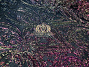 Iridescent - Rainbow - Sequins 4 Way Stretch Fabric Embroidered On Mesh Sold By The Yard