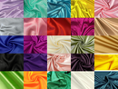 Stretch 60" Charmeuse Satin Fabric - Super Soft Silky Satin - Pick Color - Sold By Roll