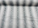 Vinyl Fabric - SILVER Faux Viper Snake Skin Leather Upholstery - 3D Scales - By The Yard