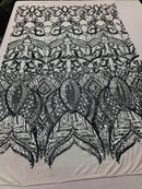 Royalty Sequin Fabric -  4 Way Stretch Royalty Mermaid Design - Pick Color - 25 Yards Roll