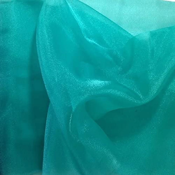 Organza Sparkle - Spring Green - Crystal Sheer Fabric for Fashion, Crafts, Decorations 60" by Yard