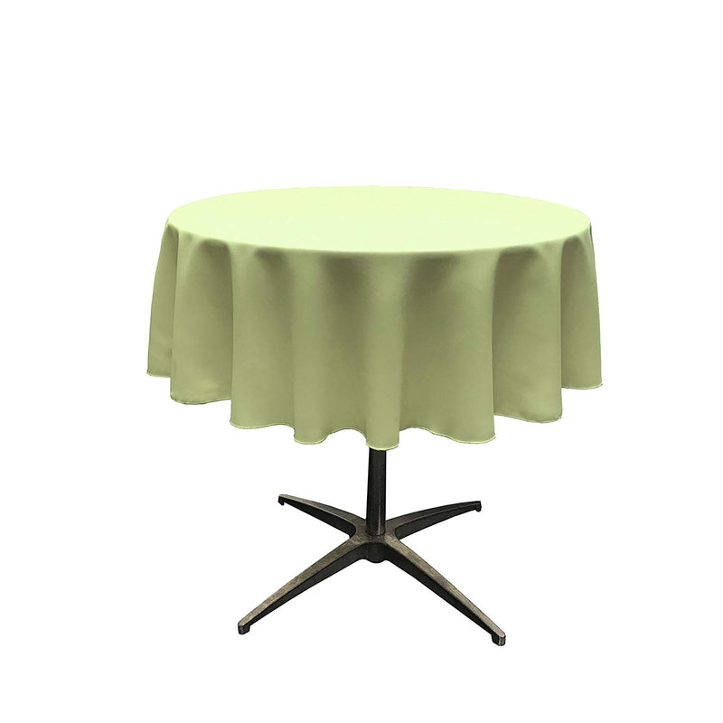Round Tablecloth - Sage - Round Banquet Polyester Cloth, Wrinkle Resist Quality (Pick Size)