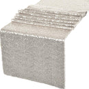 12" Sequins Table Runner - High Quality Shiny Sequin Fabric Table Runners (Pick Color & Size)
