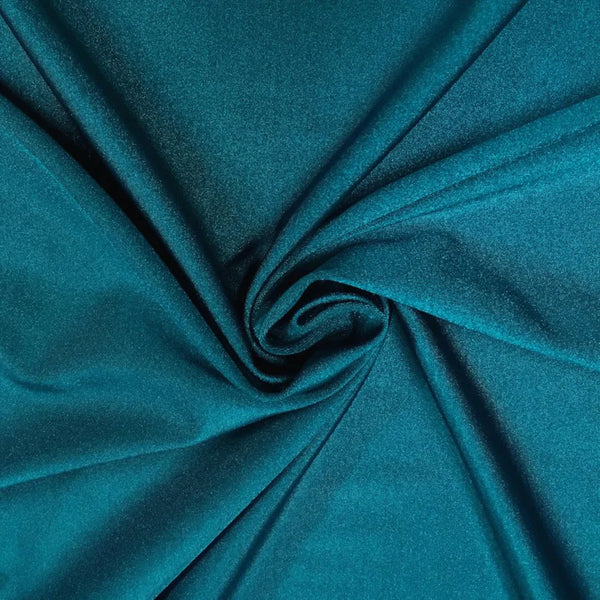 58" Shiny Milliskin Fabric - Teal - 4 Way Stretch Milliskin Shiny Fabric by The Yard (Pick a Size)