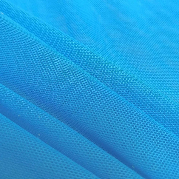 Power Mesh Fabric - Turquoise - Nylon Lycra Spandex 4 Way Stretch Fabric  58"/60" By Yard