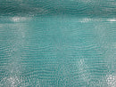 Alligator Embossed Vinyl Leather Fabric - Different Colors - Sold By The Yard