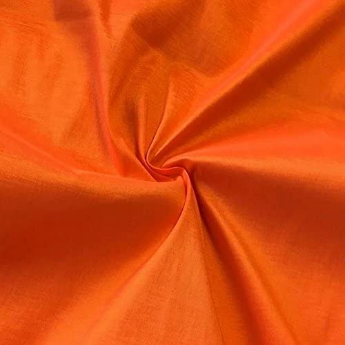 Stretch Taffeta Fabric - Tangy Orange  - 58/60" Wide 2 Way Stretch - Nylon/Polyester/Spandex Fabric