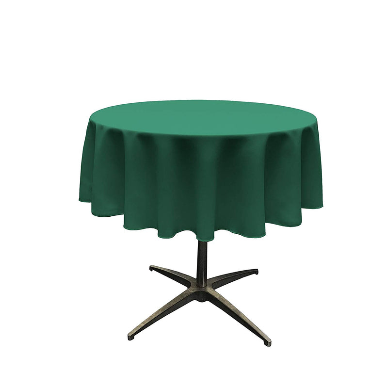 Round Tablecloth - Teal - Round Banquet Polyester Cloth, Wrinkle Resist Quality (Pick Size)