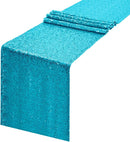 12" Sequins Table Runner - High Quality Shiny Sequin Fabric Table Runners (Pick Color & Size)