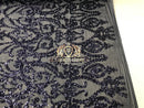 4 Way Stretch - Navy - Sequins Damask Design Fabric Embroidered On Mesh Sold By The Yard
