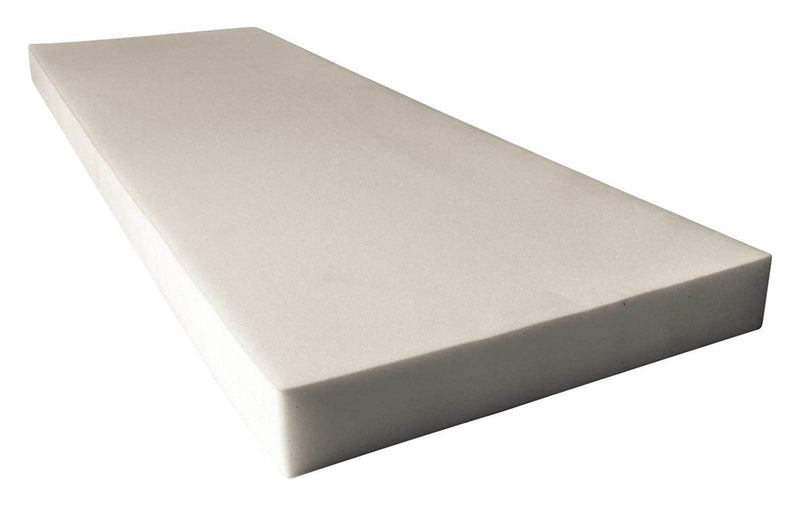 White Foam Cushion Cut 2 Size Replacement Sofa SHEET Medium Density Foam  Cushion