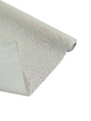 Chunky Glitter Vinyl - White / Pink Iridescent - 54" Wide Crafting Glitter Vinyl Fabric Sold By The Yard