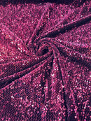 Stretch Velvet Sequins Fabric - Wine - Velvet Sequins 2 Way Stretch 58/60” By Yard
