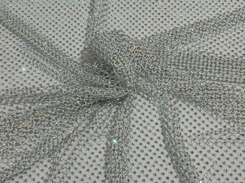X Fabric Wider Version Stretchable Rhinestone Fabric / X Fabric 
