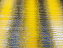 Crocodile Faux Leather Vinyl - Gold - Fabric 3D Scales Vinyl Crocodile Sold By Yard