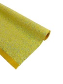 Chunky Glitter Vinyl - Yellow Iridescent - 54" Wide Crafting Glitter Vinyl Fabric Sold By The Yard