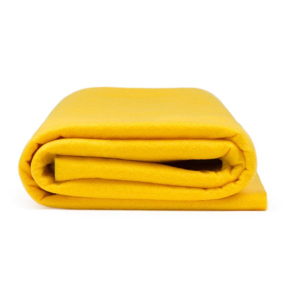 Flic Flac - 72" Wide Acrylic Felt Fabric - Yellow -  Sheet For Projects Sold By The Yard