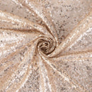 Mini Glitz Sequins - Champagne -  Stretch Shiny Sequins Mesh Fabric Sold By The Yard